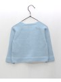 Long plain knitted jacket