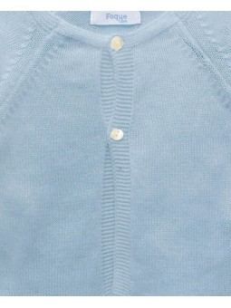 Long plain knitted jacket