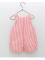 Flora striped dungarees