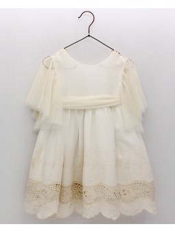 Betania Embroidered Fretwork Dress