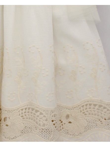 Betania Embroidered Fretwork Dress
