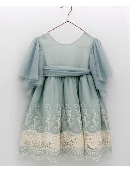 Betania Embroidered Fretwork Dress
