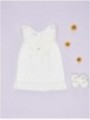 Vestido punto con puntilla valencienne