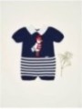 Sailor knitted romper