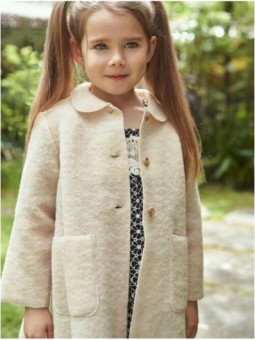 Boiled wool coat