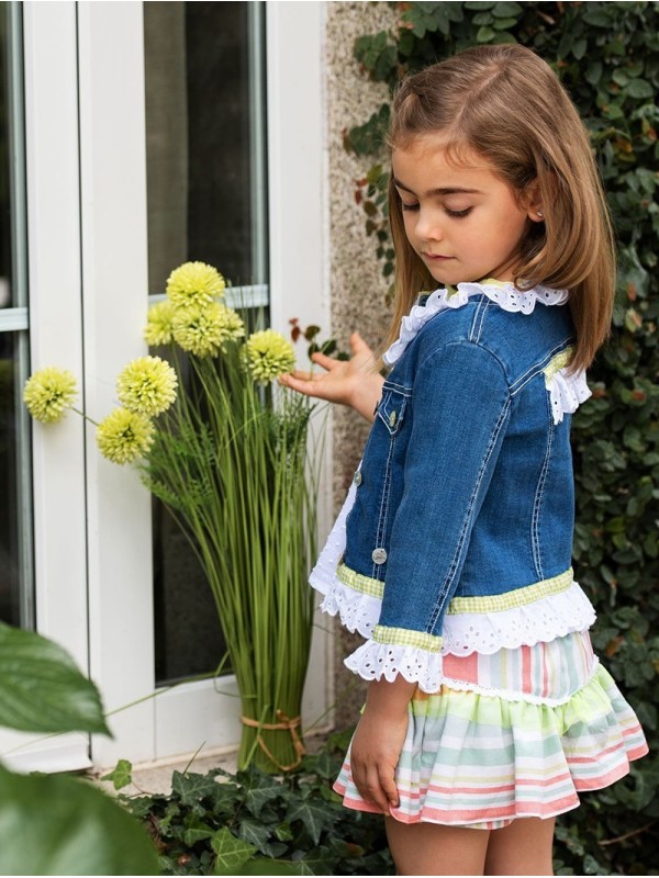 Short niña rayas