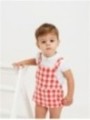 Vichy checked dungarees