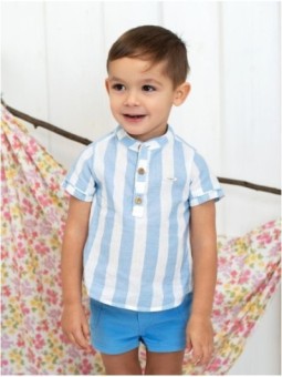 Camisa manga corta rayas
