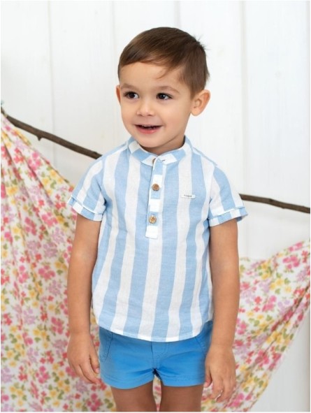 Camisa manga curta listras