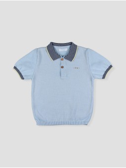 Knitted polo shirt