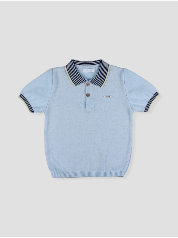 Knitted polo shirt