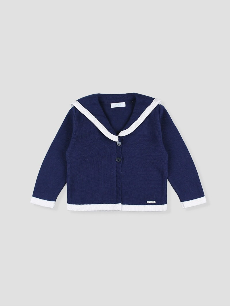 Sailor style knitted jacket