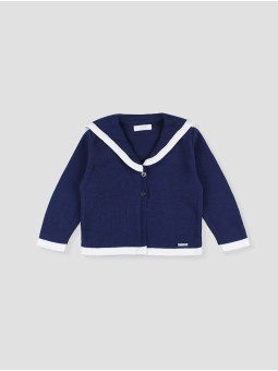 Sailor style knitted jacket