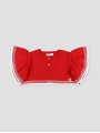 Short knitted cardigan