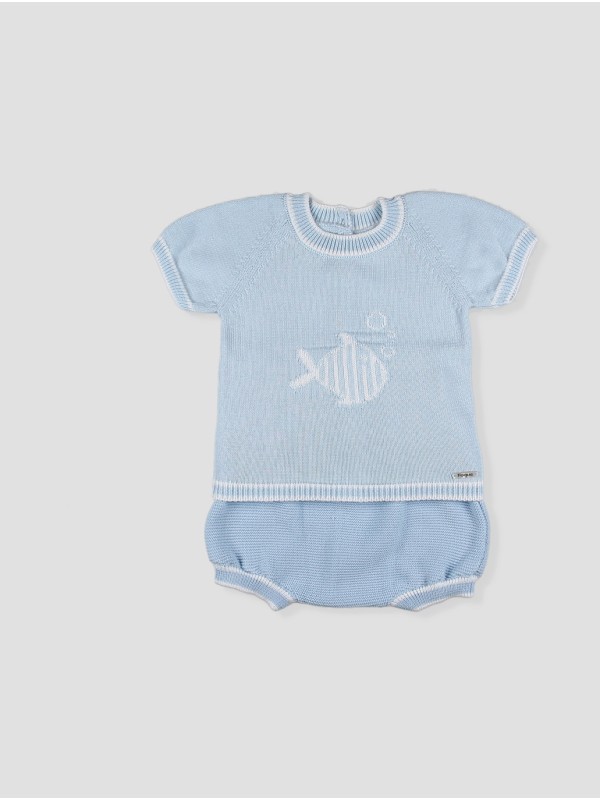 Conjunto ponto desenho peixe
