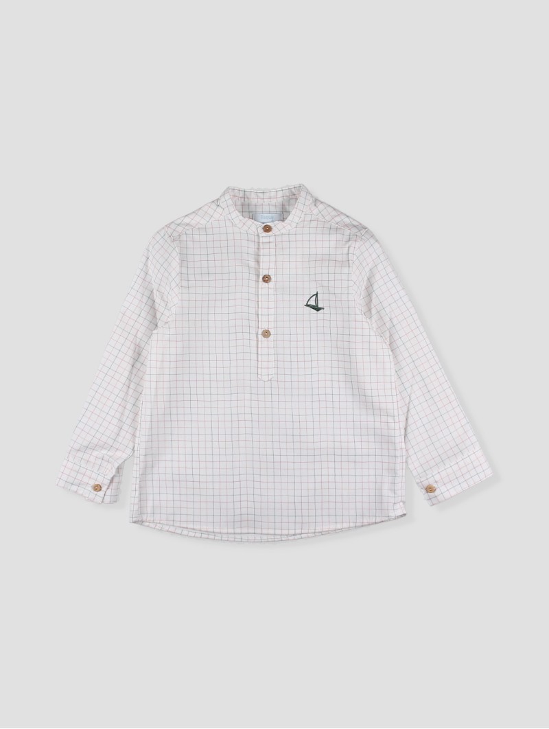 Camisa pescoço mao Jardim