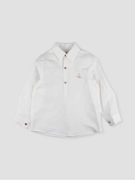 Camisa pescoço camisero branca