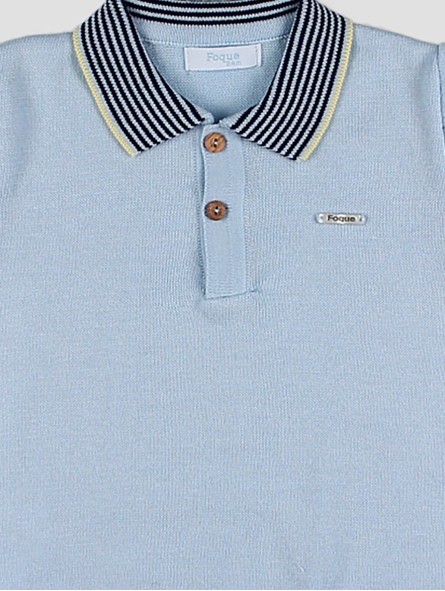Knitted polo shirt