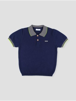 Knitted polo shirt