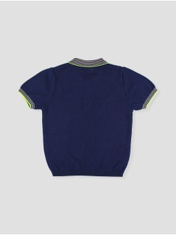Knitted polo shirt