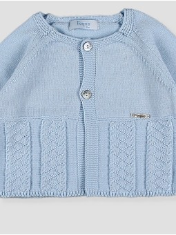Light blue baby knit jacket