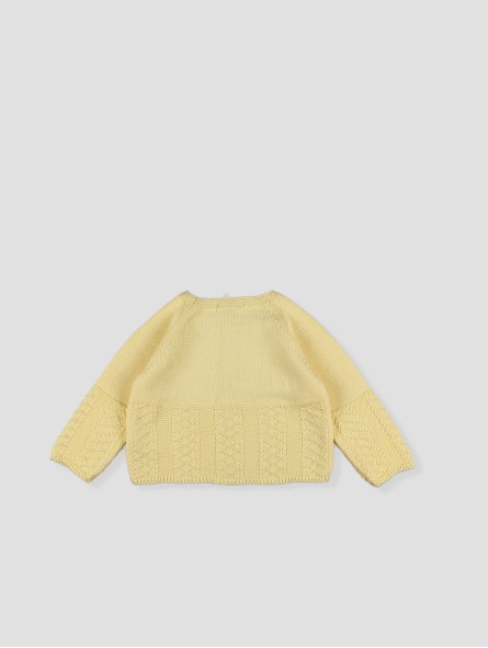 Light blue baby knit jacket