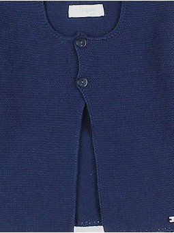 Long garter stitch cardigan
