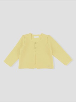 Chaqueta larga punto bobo
