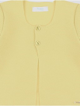 Long garter stitch cardigan