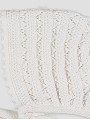 Knitted baptism bonnet