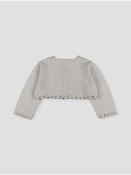 Chaqueta corta punto niña