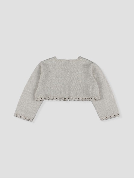 Chaqueta corta punto niña