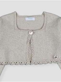 Chaqueta corta punto niña