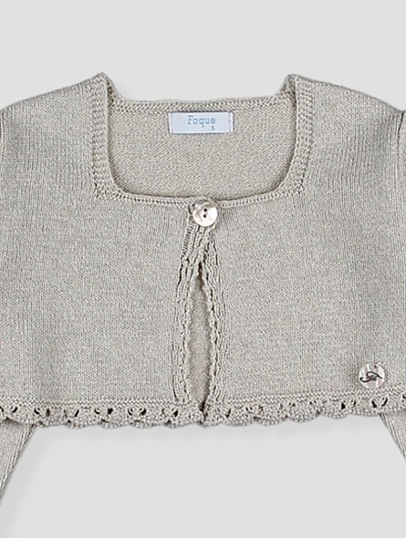 Chaqueta corta punto niña