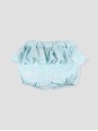 Baby girl gingham floral bloomer