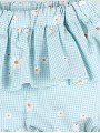 Baby girl gingham floral bloomer