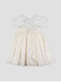 Vestido gasa bordada Batizo