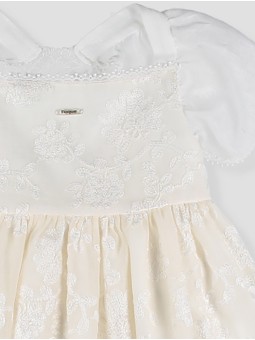 Girl embroidered tulle dress