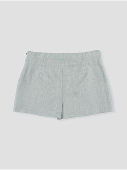 Calça curta com puntilla Flores