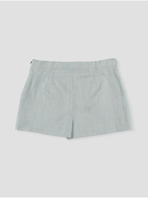Pantalón corto con puntilla Flores