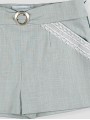 Pantalón corto con puntilla Flores