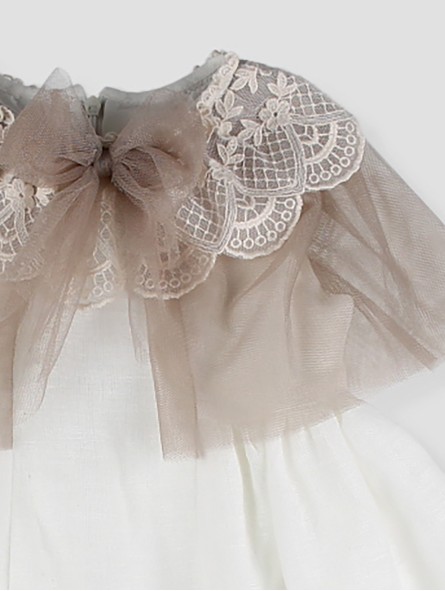 Vestido linho e capa Ramos