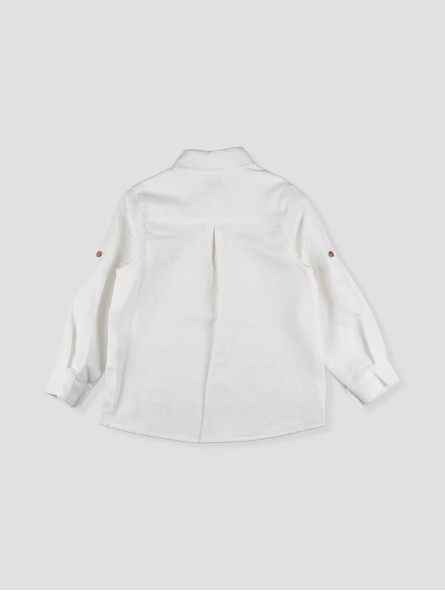 Camisa cuello camisero blanca
