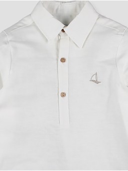 Camisa pescoço camisero branca