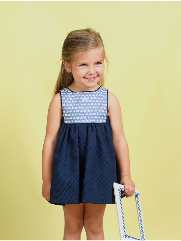 Vestido piquei Mar