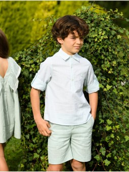 Classic linen boys shorts