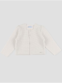 Chaqueta larga punto bobo